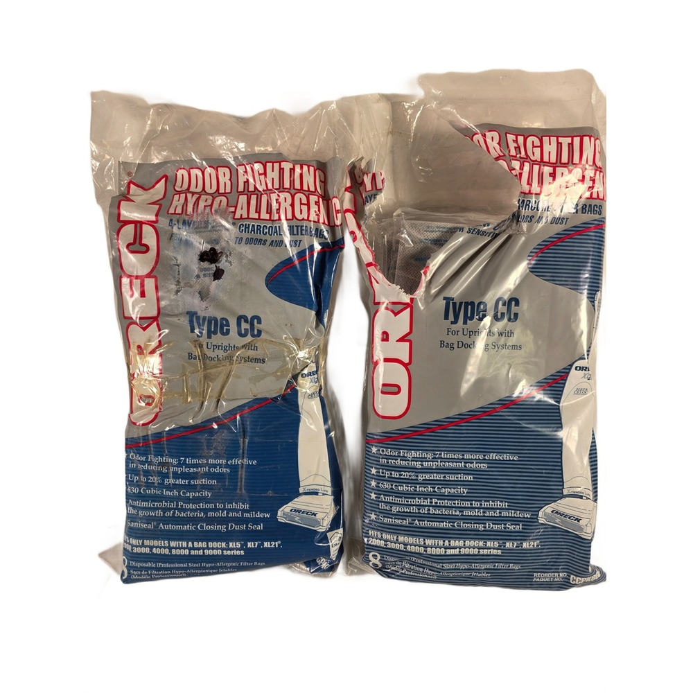14‎ Vacuum Bags Oreck Type CC Odor Fighting Hypo-Allergenic CCPK8OF